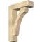 Ekena Millwork Legacy Block Rough Sawn Bracket w/ Offset Brace, Douglas Fir, 6"W x 20"D x 28"H BKT0604X20X28LEC05RDF - alternate 1